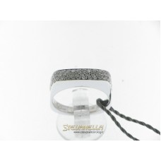 Salvini anello riviera in oro bianco con diamanti ct.0,44 ref. 20007028